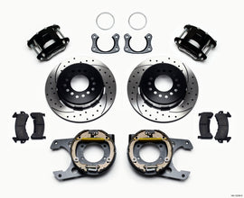 Wilwood D154 P/S Park Brake Kit Drilled New Big Ford 2.50in Off Staggered Mount
