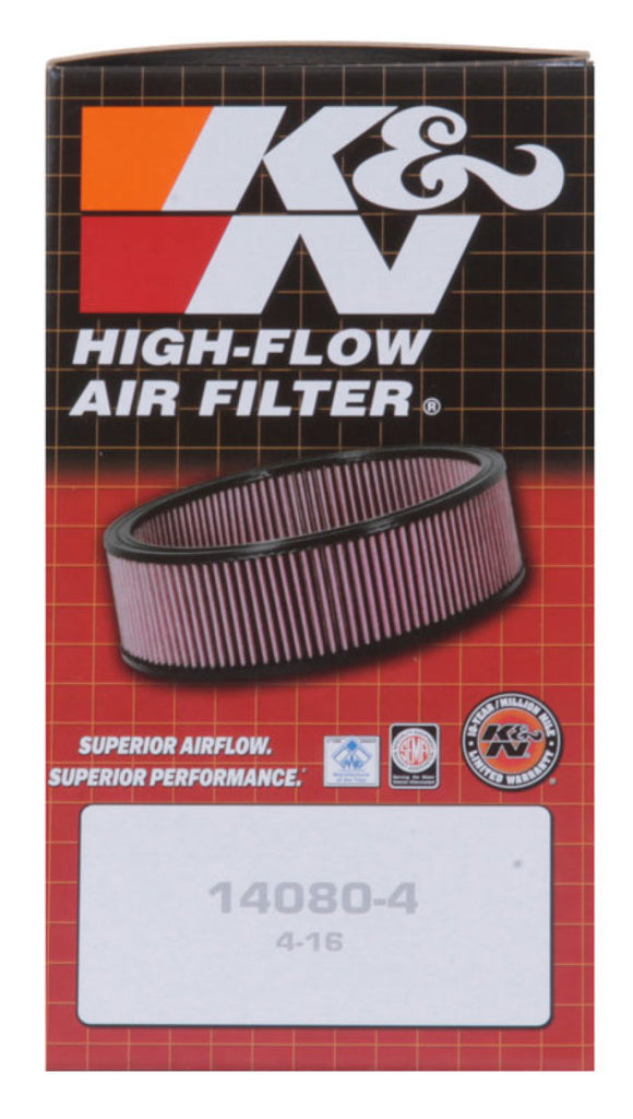 K&N Custom Air Filter - Round 6.25in OD 5.25in ID 3.25in H