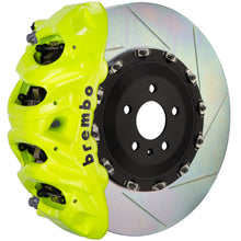 Load image into Gallery viewer, Brembo 07-14 Escalade/ESV/EXT Fr GT BBK 8Pis Cast 412x38 2pc Rotor Slotted Type1-Fluo. Yellow