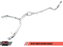 Load image into Gallery viewer, AWE Tuning Audi B9 A5 Track Edition Exhaust Dual Outlet - Chrome Silver Tips (Includes DP)