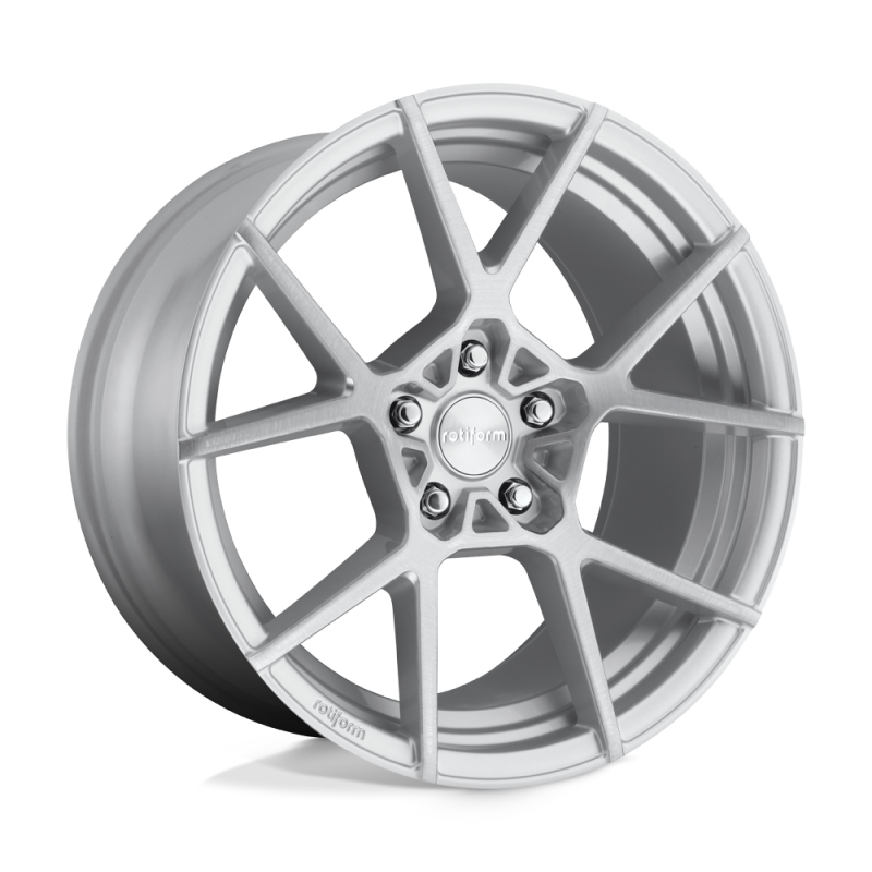 Rotiform R138 KPS Wheel 18x8.5 5x112 45 Offset - Gloss Silver Brushed