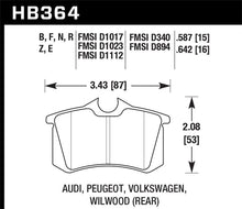 Load image into Gallery viewer, Hawk 97-04 Audi A4/00-03 A6/00-02 S4/00-06 TT / 02-04 VW Golf GTI Rear Blue 9012 Race Brake Pads