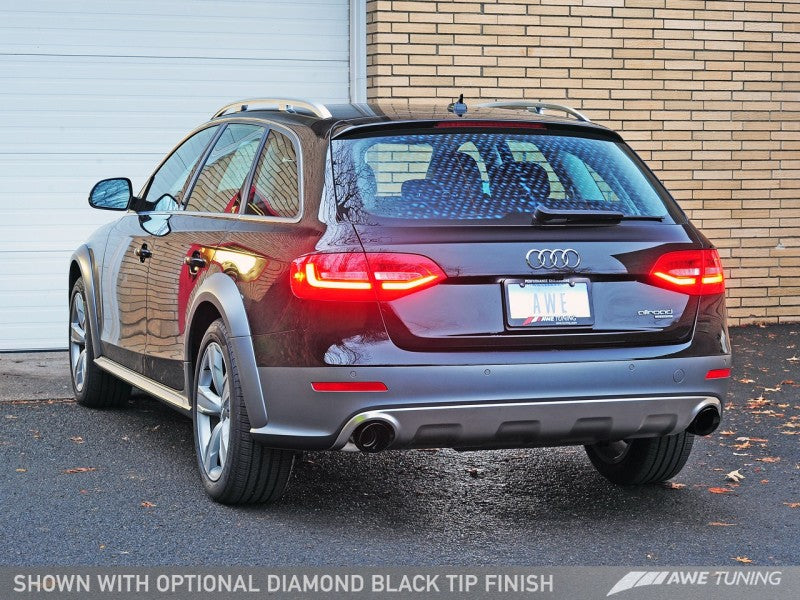 AWE Tuning Audi B8.5 All Road Touring Edition Exhaust - Dual Outlet Polished Silver Tips