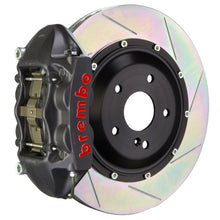 Load image into Gallery viewer, Brembo 16-21 Land Cruiser Rear GTS BBK 4 Piston Cast 380x28 2pc Rotor Slotted Type1-Black HA