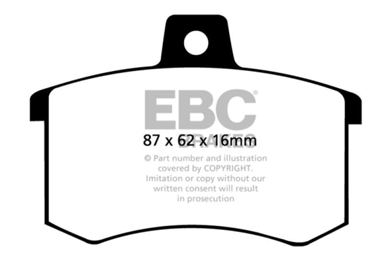 EBC 91-95 Alfa Romeo 164 2.0 Turbo Ultimax2 Rear Brake Pads