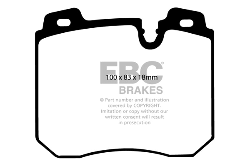 EBC 90-95 BMW 750iL 5.0 (E32) Redstuff Front Brake Pads