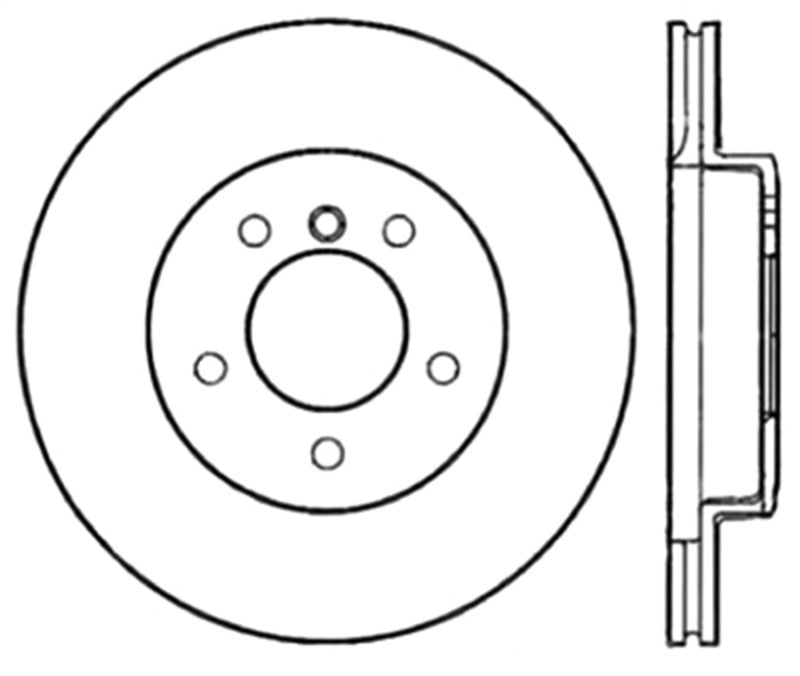 StopTech Power Slot 01-02 BMW Z3 / 03-09 Z4 / 3 Series Front Right Drilled & Slotted Rotor