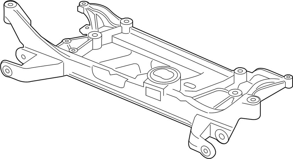 MQB Aluminum Front Subframe - Upgrade for VW Mk7, Mk7.5 Golf, GTI, Golf R, GLI, Sportwagen, Alltrack