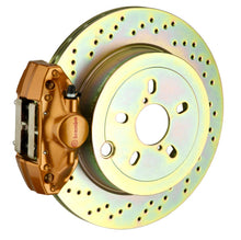 Load image into Gallery viewer, Brembo 02-07 Impreza/ wRX (GD/GG) Rear GT BBK 2 Piston Cast 2pc 316 x20 1pc Rotor Drilled - Gold