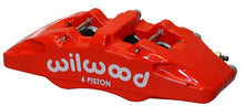 Load image into Gallery viewer, Wilwood Caliper-Forged Dynapro 6 5.25in Mount-Red-L/H 1.62/1.38in/1.38in Pistons .81in Disc