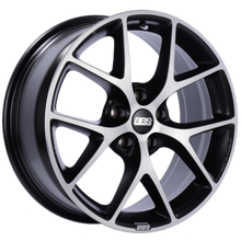 Load image into Gallery viewer, BBS SR 17x7.5 5x100 ET37 Satin Black Diamond Cut Face Wheel -70mm PFS/Clip Required