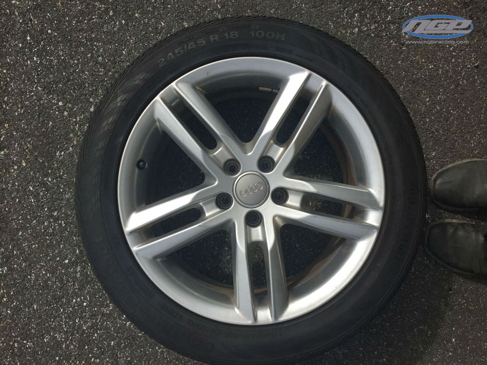 Audi A6 Wheel 18x8" ET-39 5x112 OEM PT#4G0601025O Used [Single Wheel] With Continental Pro-Contact Tire - SOLD