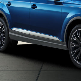 Sill Trims - Stone Grey, Metallic, With Door Cover Strips In Selenite Silver - Audi 4M Q7 (pre-facelift)