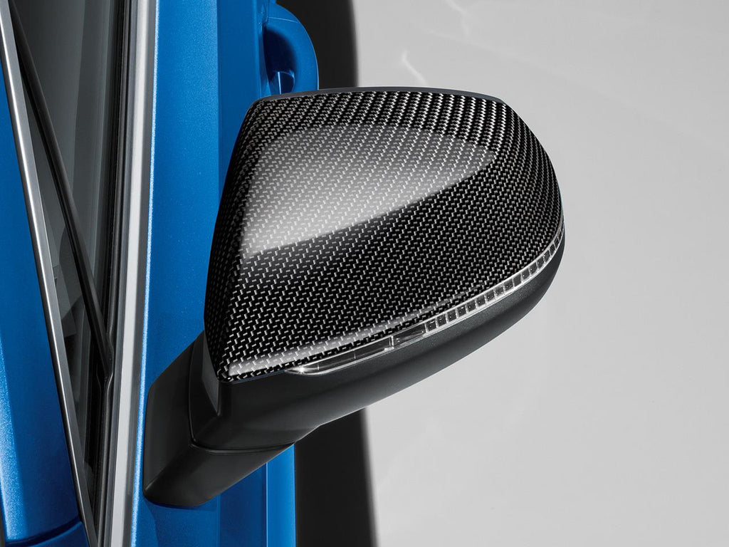 Carbon Fiber Mirror Caps- With Audi Side Assist - Audi B9 Q5, SQ5, 4M Q7, SQ7