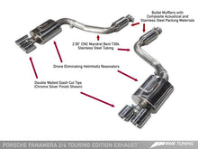 Load image into Gallery viewer, AWE Tuning Panamera 2/4 Touring Edition Exhaust (2014+) - w/Chrome Silver Tips