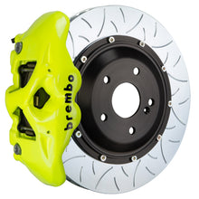 Load image into Gallery viewer, Brembo 17-20 RS3 Sedan Front GT BBK 6 Piston Cast 380x34 2pc Rotor Slotted Type3- Fluo. Yellow