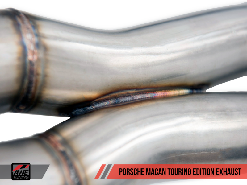 AWE Tuning Porsche Macan Touring Edition Exhaust System - Diamond Black 102mm Tips