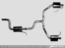 Load image into Gallery viewer, AWE Tuning VW CC Touring Edition Exhaust Dual Outlet - Chrome Silver Tips