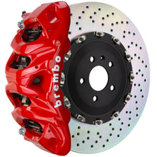 Load image into Gallery viewer, Brembo 08-15 Land Cruiser/LX570 Front GT BBK 8 Piston Cast 412x38 2pc Rotor Drilled-Red