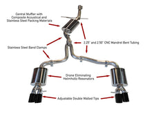 Load image into Gallery viewer, AWE Tuning Audi B8 A4 Touring Edition Exhaust - Quad Tip Diamond Black Tips - Does not fit Cabriolet