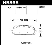 Load image into Gallery viewer, Hawk 18-19 Audi S5 HPS 5.0 Front Brake Pads