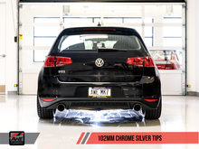 Load image into Gallery viewer, AWE Tuning VW MK7 GTI Touring Edition Exhaust - Chrome Silver Tips