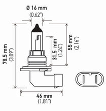 Load image into Gallery viewer, Hella Bulb 9006/Hb4 12V 55W P22D T4 (2)