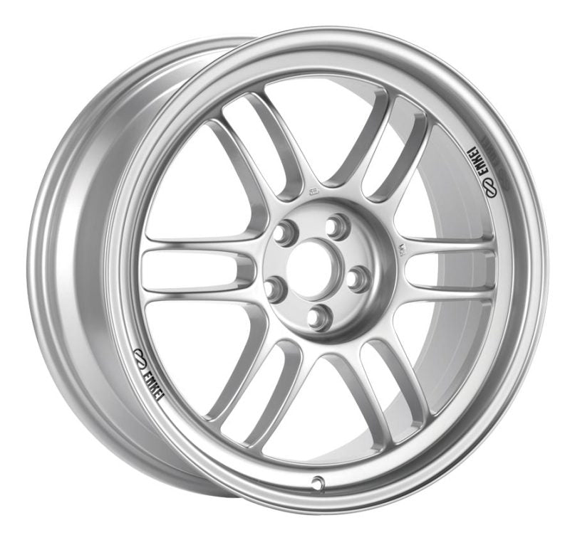 Enkei RPF1 18x7.5 5x114.3 48mm Offset 73mm Bore Silver Wheel 07-11 MS3/06-10 Civic Si