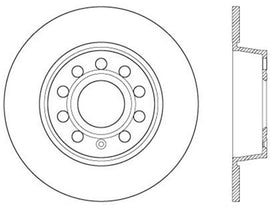 StopTech 06-10 Audi A3/08-10 TT / 06-09 VW GTI Mk V Cryo-Stop Left Rear Slotted Rotor