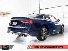 Load image into Gallery viewer, AWE Tuning Audi B9 S5 Coupe 3.0T Track Edition Exhaust - Chrome Silver Tips (102mm)