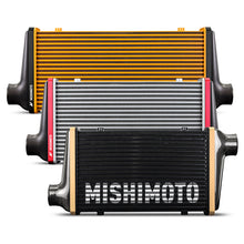 Load image into Gallery viewer, Mishimoto Universal Carbon Fiber Intercooler - Gloss Tanks - 600mm Gold Core - S-Flow - R V-Band