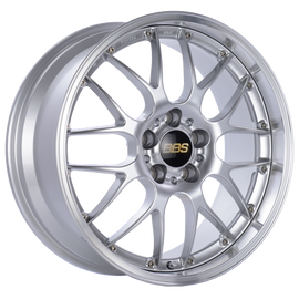 BBS RS-GT 18x9.5 5x130 ET48 CB71.6 Diamond Silver Center Diamond Cut Lip Wheel