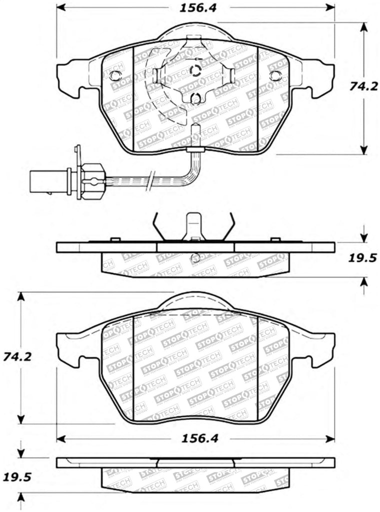 StopTech Street Select Brake Pads - Rear