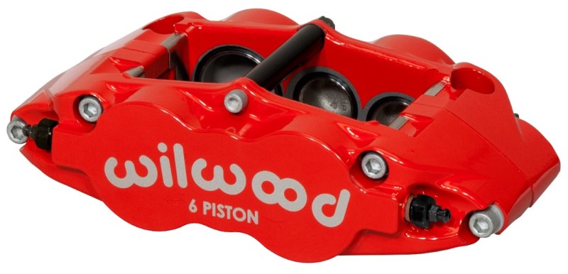 Wilwood Caliper-Narrow Superlite 6R-RH - Red 1.62/1.12/1.12in Pistons 1.10in Disc