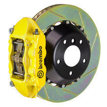 Load image into Gallery viewer, Brembo 07-15 Q7 (4L) Rear GT BBK 4 Piston Cast 380x28 2pc Rotor Slotted Type-1- Yellow