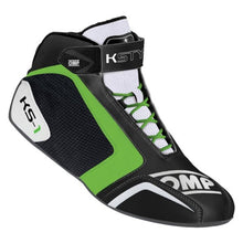 Load image into Gallery viewer, OMP KS-1 Shoes Black/White/Green - Size33