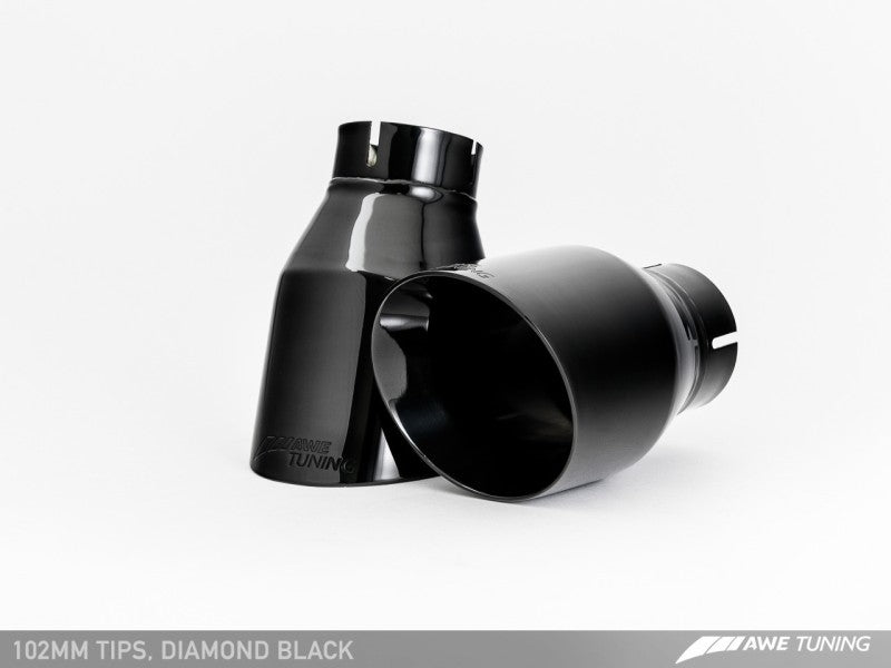 AWE Tuning VW CC Touring Edition Exhaust Dual Outlet - Diamond Black T ...