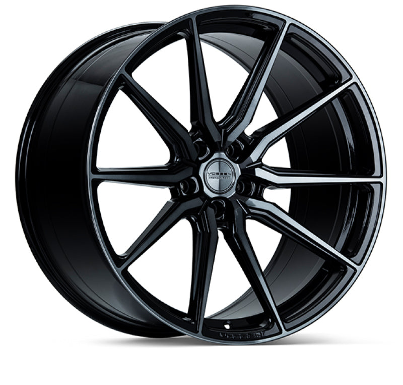 Vossen HF-3 19x9.5 / 5x112 / ET45 / Deep Face / 66.5 - Double Tinted - Gloss Black Wheel