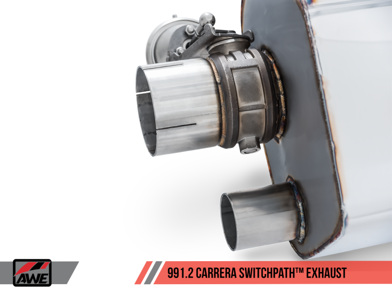 AWE Tuning Porsche 911 (991.2) Carrera / S SwitchPath Exhaust for PSE Cars - Diamond Black Tips