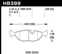 Load image into Gallery viewer, Hawk 84-4/91 BMW 325 (E30)Blue 9012 Rear Race Pads (NOT FOR STREET USE)