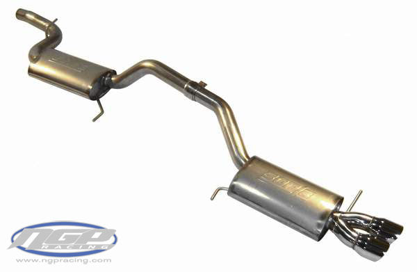 Techtonics Tuning Sport Exhaust, B6 Passat 2.0T, 2.5" Stainless w/ Borla Mufflers