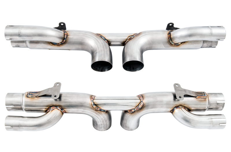 AWE Tuning Porsche 991 GT3 / RS Center Muffler Delete - Chrome Silver Tips