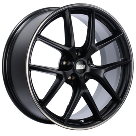 BBS CI-R 19x8 5x108 ET45 Satin Black Polished Rim Protector Wheel -70mm PFS/Clip Required