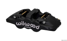 Load image into Gallery viewer, Wilwood Caliper-Aero4 - Black Anodize 1.12/1.12in Pistons 1.25in Disc