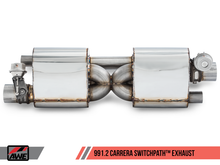 Load image into Gallery viewer, AWE Tuning Porsche 911 (991.2) Carrera / S SwitchPath Exhaust for PSE Cars - Chrome Silver Tips