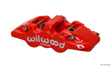 Load image into Gallery viewer, Wilwood Caliper-Aero4-L/H - Red 1.62/1.38in Pistons 1.25in Disc