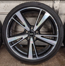 Load image into Gallery viewer, Audi 8V RS3 Black Optics Package Wheels - 19x8&quot; and 19x8.5&quot; Staggered With Pirelli P-Zero Tires - USED - SOLD