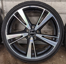 Load image into Gallery viewer, Audi 8V RS3 Black Optics Package Wheels - 19x8&quot; and 19x8.5&quot; Staggered With Pirelli P-Zero Tires - USED - SOLD