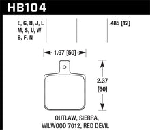 Load image into Gallery viewer, Hawk Sierra/Outlaw/Wilwood HPS Street Brake Pads