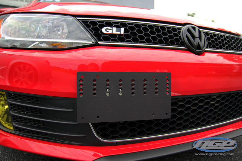 Rennline Tow Hook Billet License Plate Mount - Mk6 Golf / GTI / "R" / Jetta Sportwagen / 2015+ Jetta not GLI